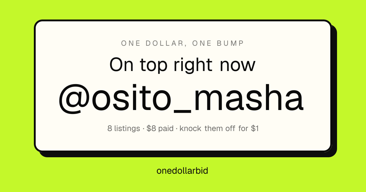 onedollarbid Open Graph preview